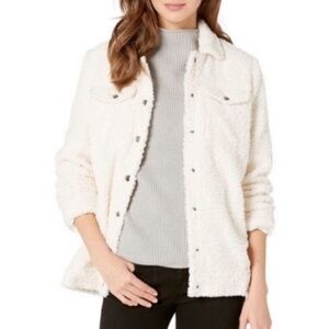 BB Dakota Shearling Snap Button Jacket Size M